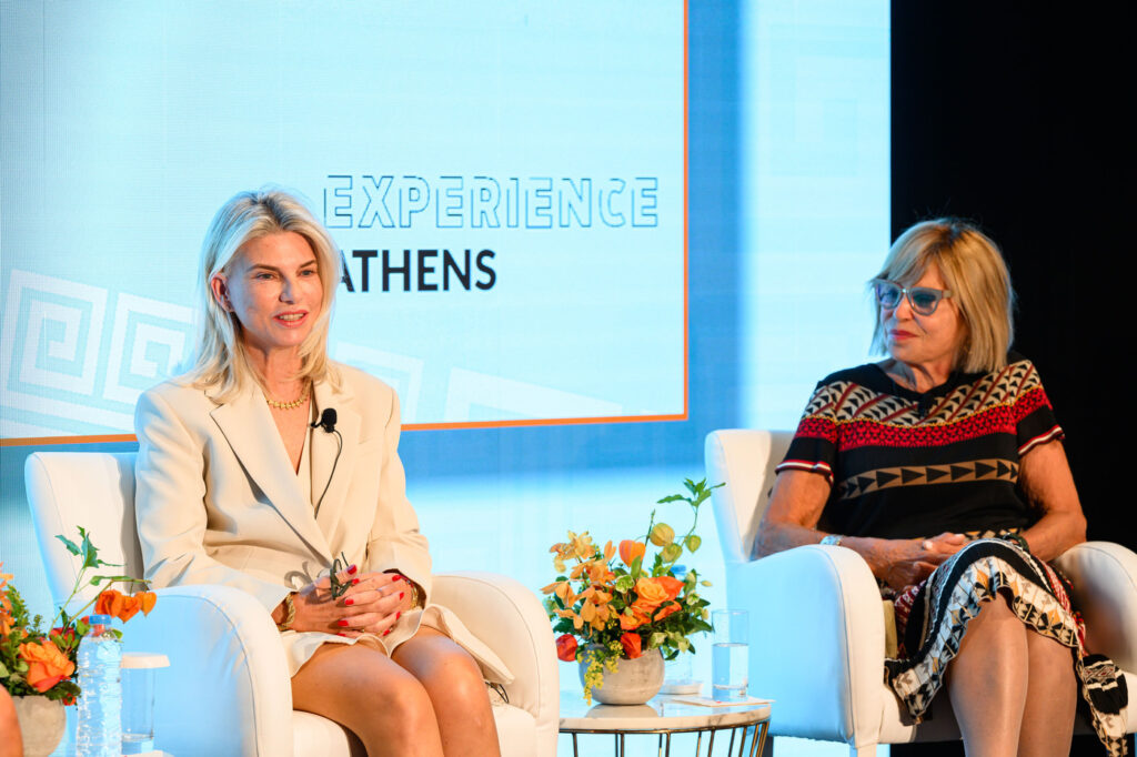 Business leaders shared insights with a global audience of Northeastern students, parents, and graduates at the Athens, Greece, forum in October 2023.